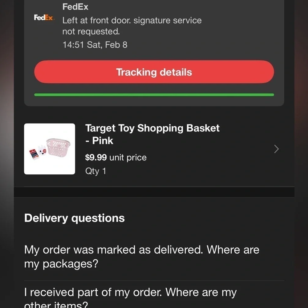 Target Toy Shopping Basket Kids RED & PINK Bullseye